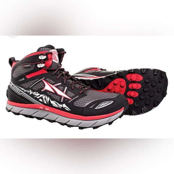 Altra Other - Altra lone peak 3.0 Men's Black and Red Athletic Trail Shoes